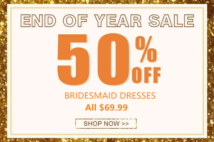 bridesmaid dresses, 50% off