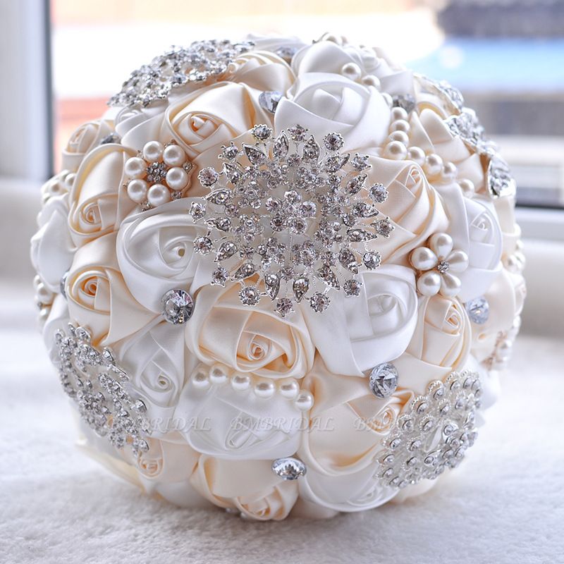 BMbridal Stunning Beading Wedding Bouquet in Multiple Colors