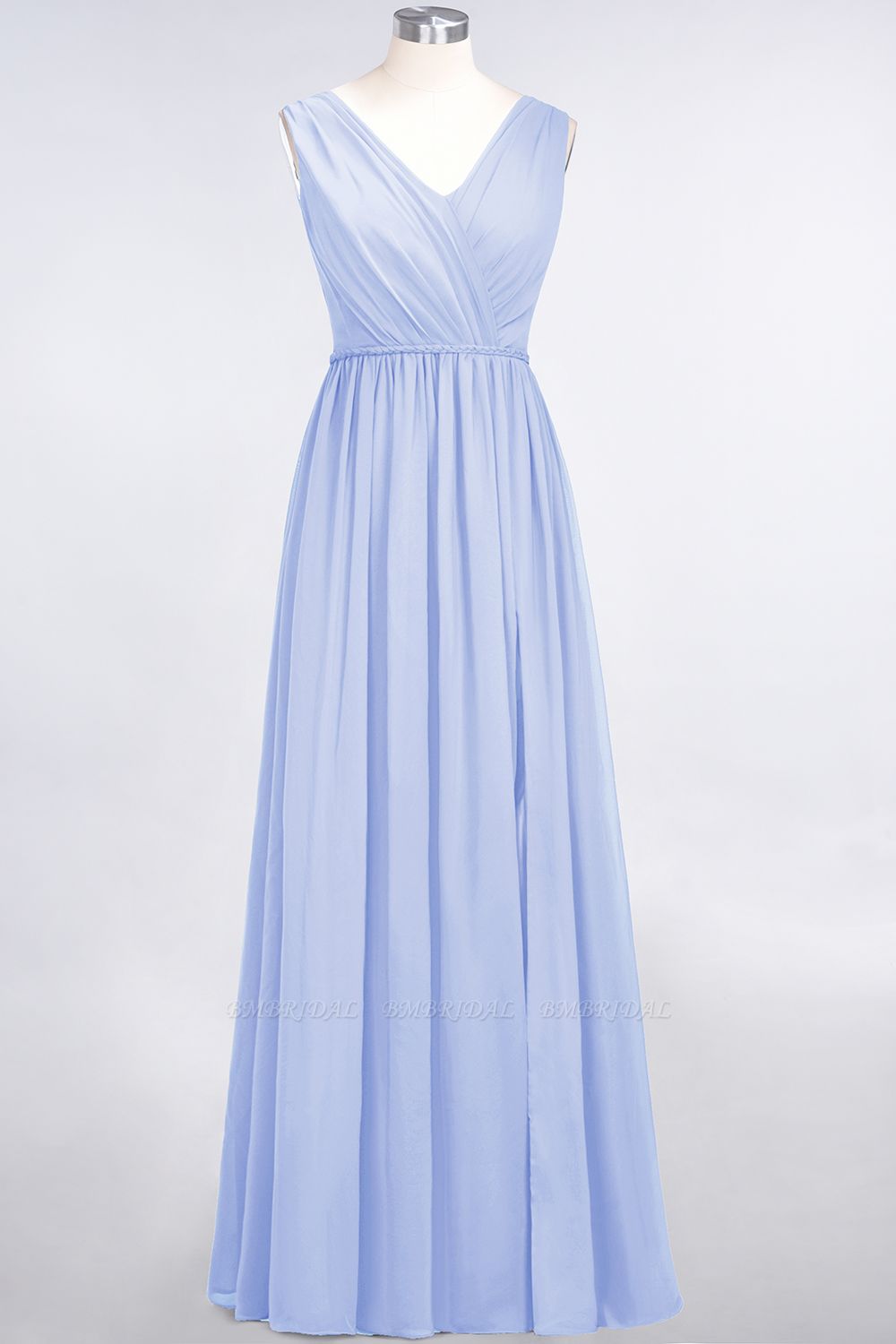 BMbridal Glamorous TulleV-Neck Ruffle Burgundy Bridesmaid Dress Online