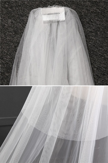 BMbridal Glamourous Lace Applique Edge Wedding Veil with Appliques_6