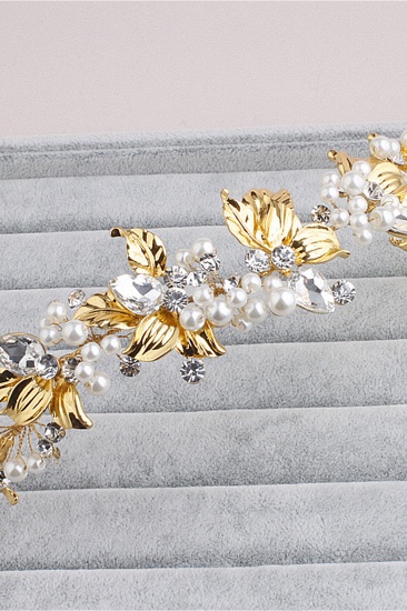 BMbridal Glamourous Alloy Imitation Pearls Special Occasion Hairpins Headpiece with Rhinestone_3