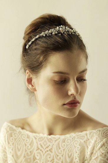 Elegante Legierung Nachahmungen von Perlen Besondere Anlässe & Hochzeit Haarnadeln Kopfschmuck mit Kristall Strass_7
