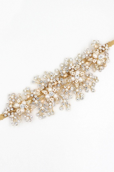 BMbridal Exquisite Elegant Alloy Rhinestone Special Occasion Wedding Headbands Headpiece with Imitation Pearls_8