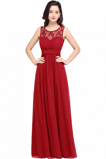 BMbridal Elegant Lace Chiffon Affordable Long Navy Bridesmaid Dresses In Stock_1
