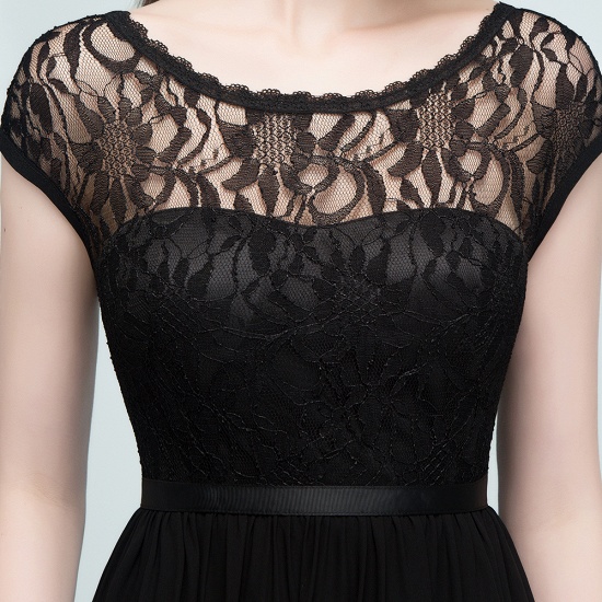 BMbridal Elegant Black Jewel Sleeveless Lace Junior Bridesmaid Dress Affordable_8