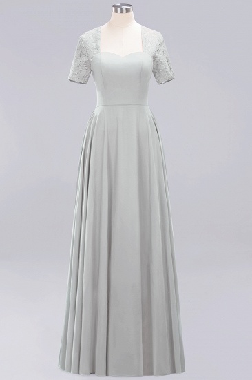 BMbridal Dark Navy Open-Back Long Bridesmaid Dress With Short Sleeves_29