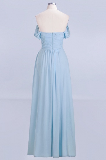 BMbridal Modest Chiffon Sweetheart Sleeveless Affordable Bridesmaid Dresses with Ruffles_57