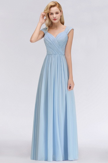 BMbridal Modest Chiffon Sweetheart Sleeveless Affordable Bridesmaid Dresses with Ruffles_38