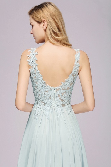 BMbridal Elegant Lace V-Neck Chiffon Affordable Bridesmaid Dress with Beadings_9