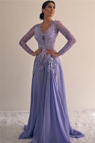 Bmbridal Gorgeous Long Sleeves Prom Dress Long With Appliques_1