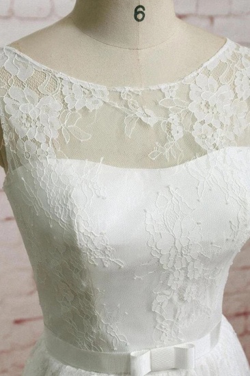 BMbridal Graceful Floor Length Lace A-line Wedding Dress Online_4