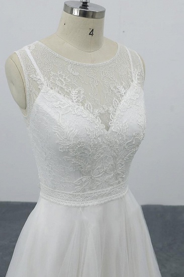 BMbridal Graceful Appliques Tulle A-line Wedding Dress On Sale_7