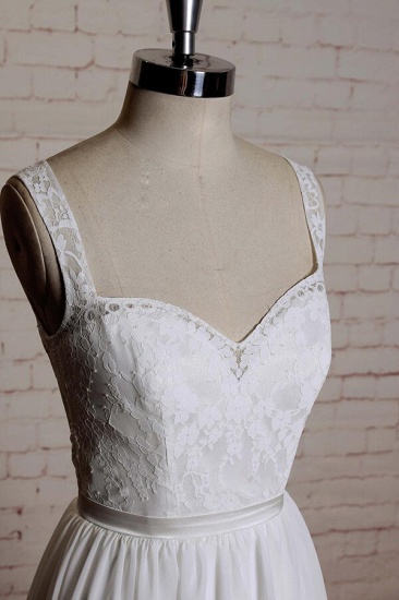 BMbridal Sweetheart Lace Chiffon A-line Wedding Dress On Sale_5