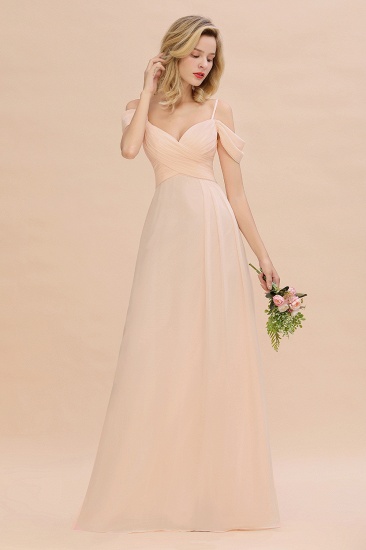 BMbridal Off-the-Shoulder Sweetheart Ruched Long Bridesmaid Dress Online_53