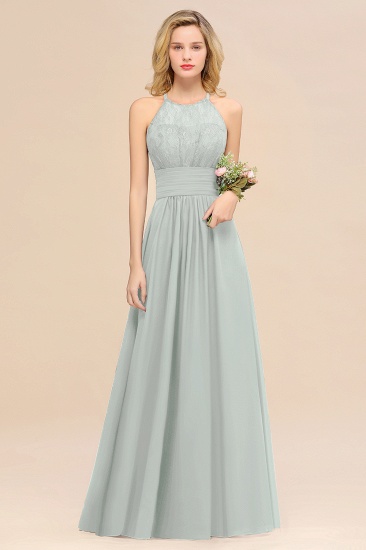 BMbridal Elegant Halter Ruffles Sleeveless Grape Lace Bridesmaid Dresses Affordable_38