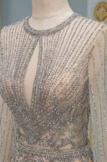 BMbridal Luxury Jewel Long Sleeves Lange Ballkleider mit Perlenstickereien Online_6