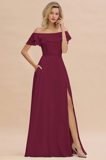 mulberry color bridesmaid dresses