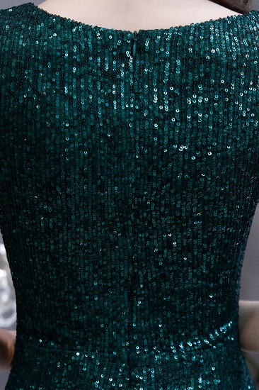 BMbridal Elegant Cap Sleeve Green Prom Dress Sequins Long Evening Gowns Online_11