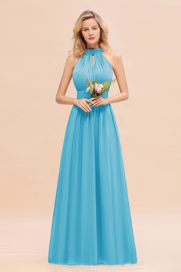 BMbridal Glamorous High-Neck Halter Bridesmaid Affordable Dresses with Ruffle_24