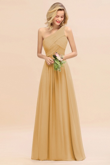 Elegante Rüschen One Shoulder Prom Kleider | A-Line ärmellose Abendkleider_13