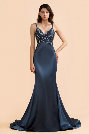 BMbridal Affordable Spaghetti Straps V-Neck Prom Dresses Sleeveless Appliques Beadings Party Dresses Online_4