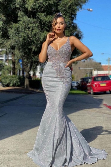 Bmbridal Glittering Sleeveless Mermaid Prom Dress With Appliques_1