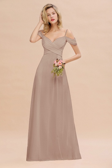BMbridal Off-the-Shoulder Sweetheart Ruched Long Bridesmaid Dress Online_16
