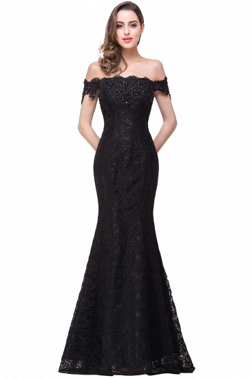 BMbridal Off-the-Shoulder Lace Mermaid Prom Dress Long Evening Party Gowns Online_11