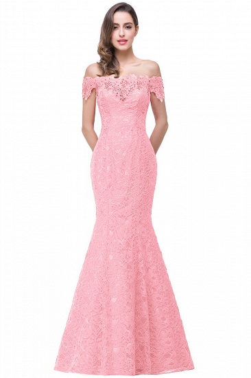 BMbridal Off-the-Shoulder Lace Mermaid Prom Dress Long Evening Party Gowns Online_3