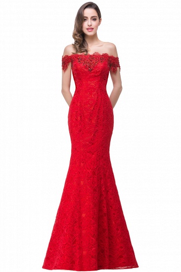 BMbridal Off-the-Shoulder Lace Mermaid Prom Dress Long Evening Party Gowns Online_6