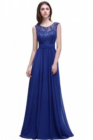 BMbridal Sleeveless Lace Long Chiffon Prom Dress Online_3