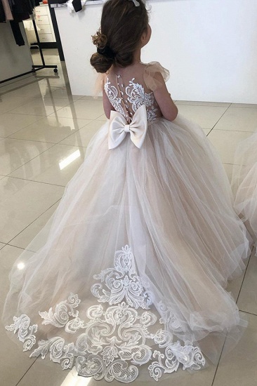 Bmbridal Princess Tulle Flower Girl Dress With Bowknot