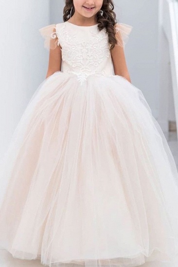 Bmbridal Princess Tulle Flower Girl Dress With Bowknot_3