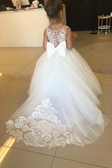 BMbridal Lovely Tulle Flower Girl Dress With Lace