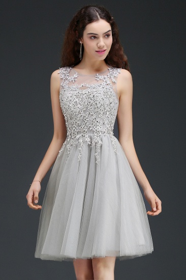 BMbridal Sleeveless Lace Short Homecoming Dress Mini Bridesmaid Dress