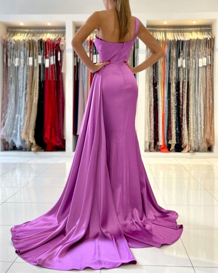 Bmbridal One Shoulder Mermaid Prom Dress With Ruffles_3