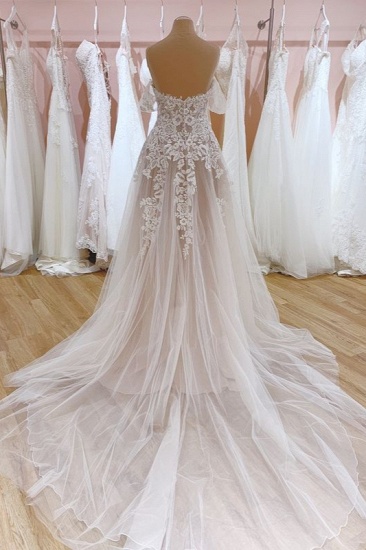 BMbridal Lace Mermaid Wedding Dress Long Bridal Gowns Online_2
