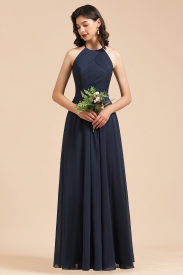 Elegant A-line Sleeveless V-Neck Ruffle Chiffon Lace Bridesmaid Dresses
