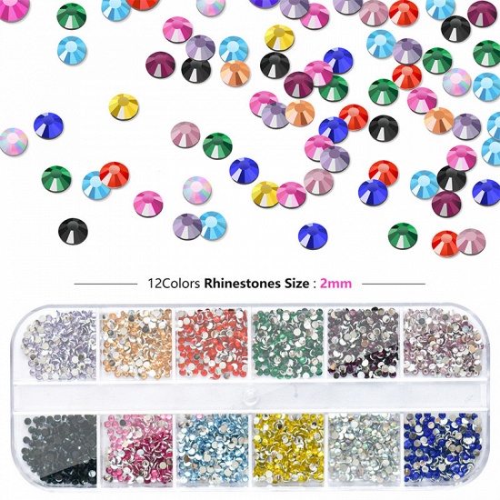 Molisaka Nail Rhinestone Glue Gel Kit, Crystals Flatback Clear Rhinestones  for Nails Decorations Gems, Bling Colored Diamonds for Acrylic Nails  Design Accessories