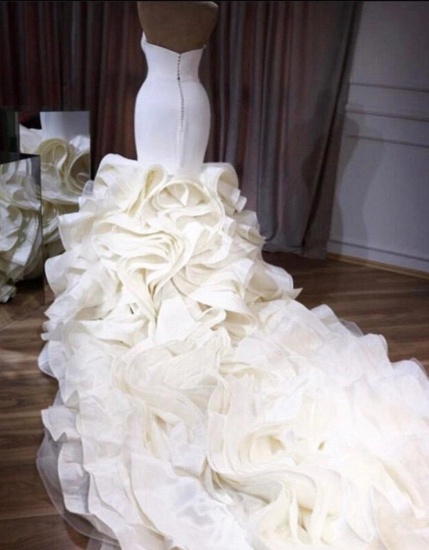 Bmbridal Sweetheart Ruffles Wedding Dress Mermaid Long Online_3