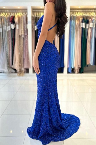 Bmbridal Royal Blue Mermaid Evening Dress Sleeveless_3