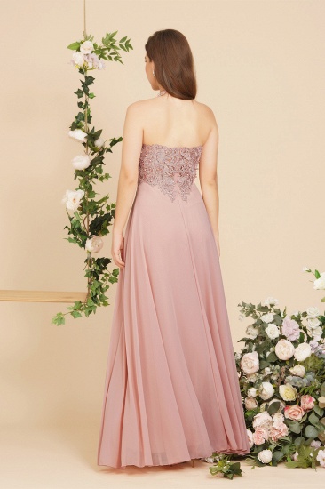Bmbridal V-Neck Sleeveless Prom Dress Long With Lace Appliques Online_3