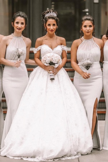 Bmbridal Off-the-Shoulder Princess Wedding Dress With Appliques