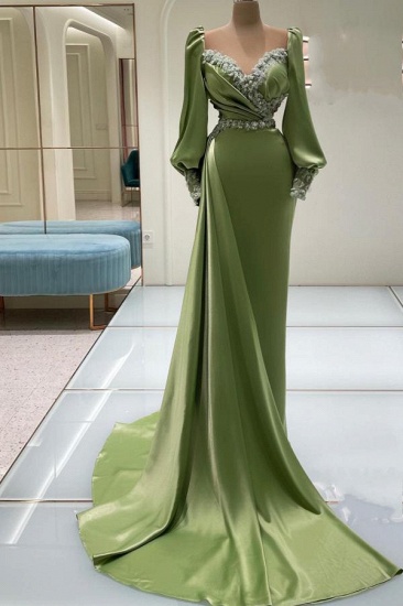 Bmbridal Sage Long Sleeves Mermaid Prom Dress V-Neck Online