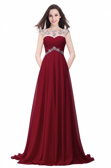 BMbridal A-line Sweetheart Chiffon Evening Dress With Crystal_3