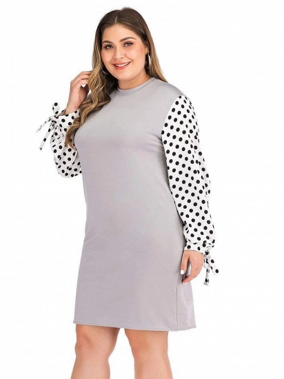 BMbridal Casual Polka Dot Comfortable Maternity Dress with Long-sleeves_4