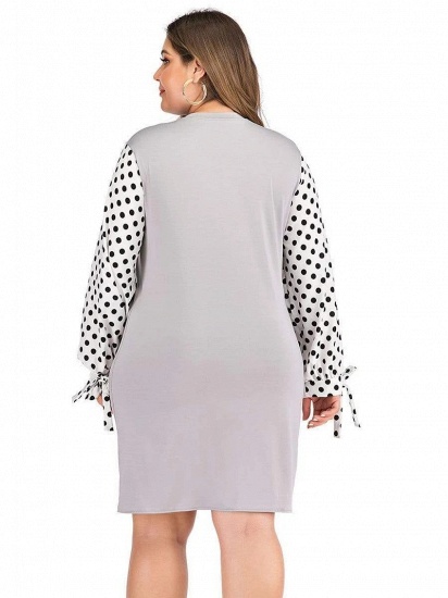 BMbridal Casual Polka Dot Comfortable Maternity Dress with Long-sleeves_3
