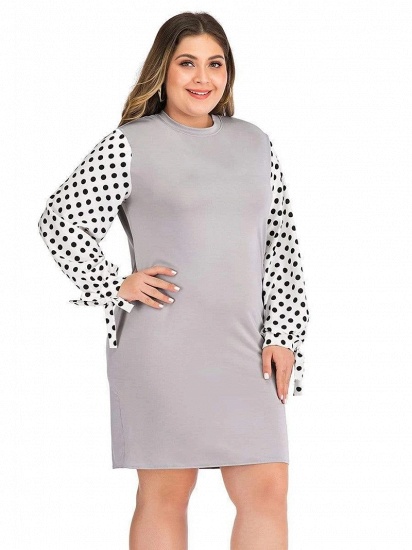 BMbridal Casual Polka Dot Comfortable Maternity Dress with Long-sleeves_5