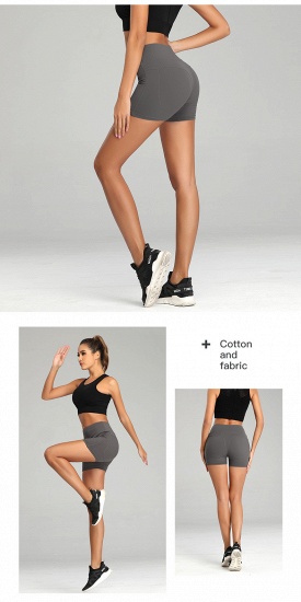 BMbridal Hot Women Casual Solid Elastic High Waist Push Up Fitness Yoga Shorts Running Gym Stretch Sports Short Pants_7
