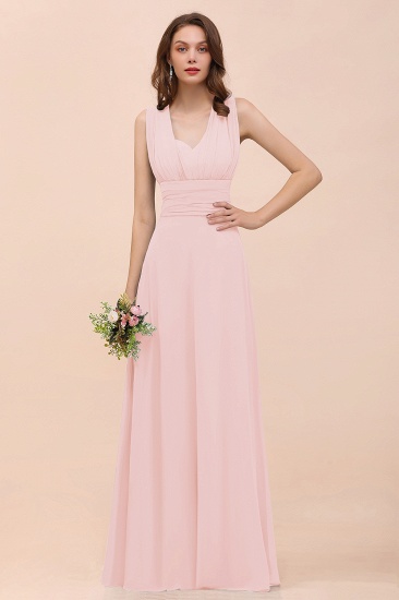 BMbridal New Arrival Dusty Blue Ruched Long Convertible Bridesmaid Dresses_3